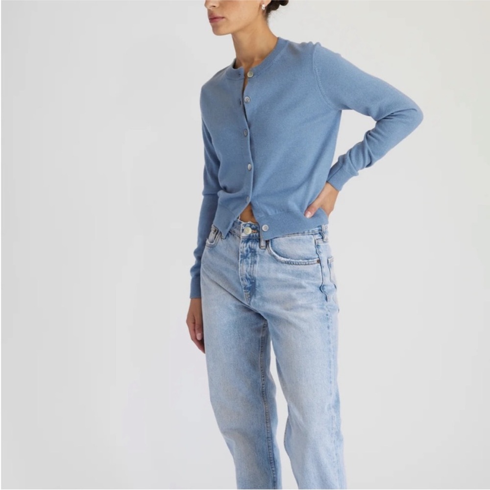 Almina Concept Classic Crew Wool Cardigan - Picture 2 of 10